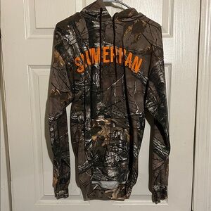 Realtree Camouflage Hoodie with Orange Accents